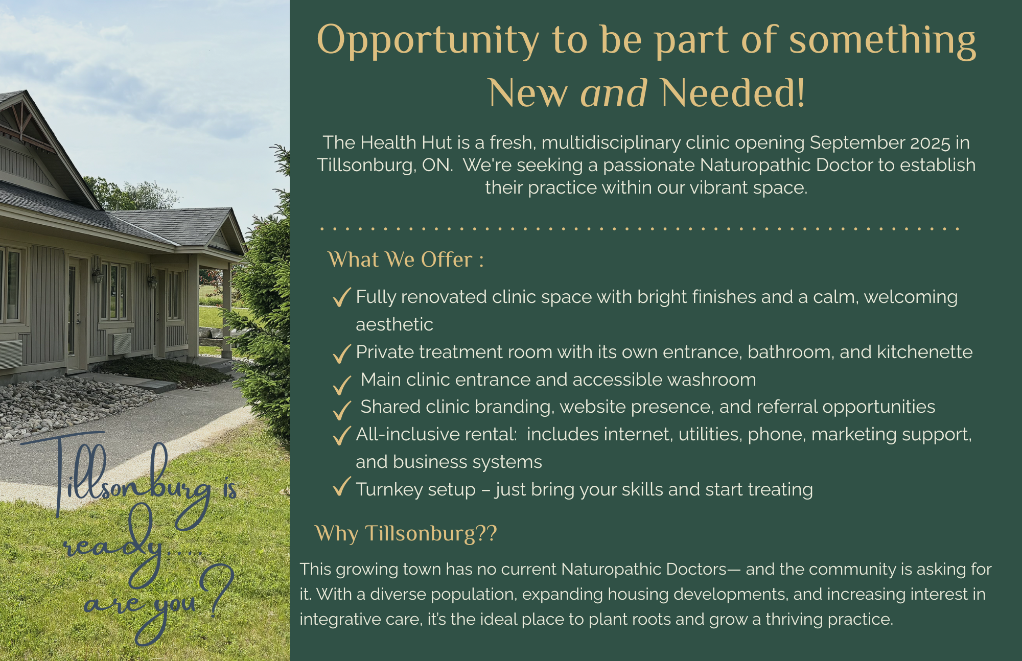 Please see attached flyer for building and info